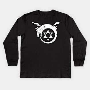 Homunculus white symbol Kids Long Sleeve T-Shirt